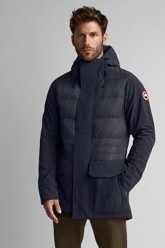 Chamarras Canada Goose Hombre México - Breton Chaqueta De Plumas Azul Marino CM1425890